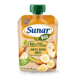 Sunar BIO kapsička jablko, banán, mrkva 100g