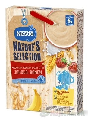 E-shop Nestlé pšenično-ovsená mliečna kaša, jahoda-banán 250g