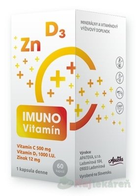 E-shop IMUNO Vitamín - Apateka, 60 ks