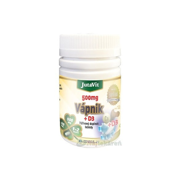 JutaVit Vápnik 500 mg + D3