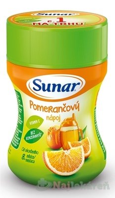 E-shop Sunar Rozpustný nápoj Pomarančový v prášku 200g