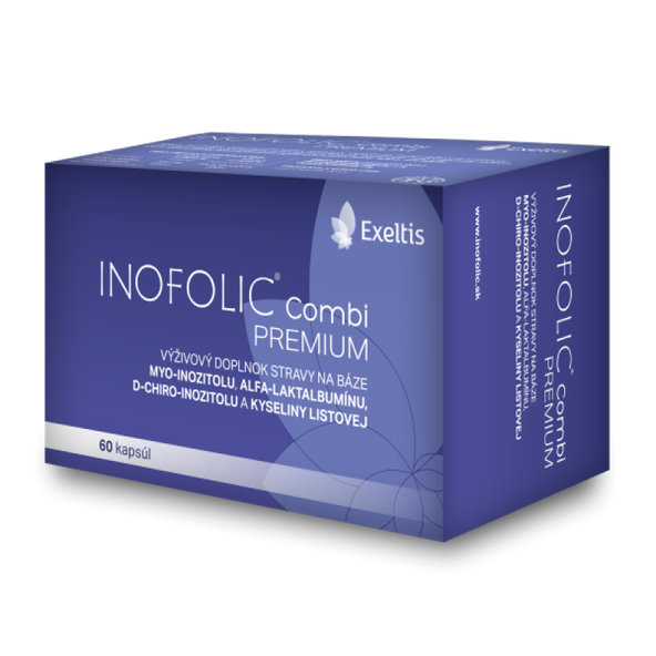 Inofolic combi Premium s obsahom kyseliny listovej 60cps