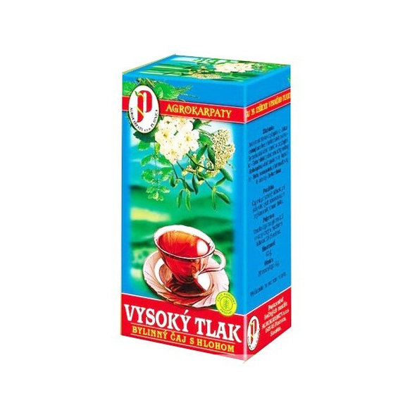 Agrokarpaty - Čaj na vysoký tlak s hlohom, 20x2g
