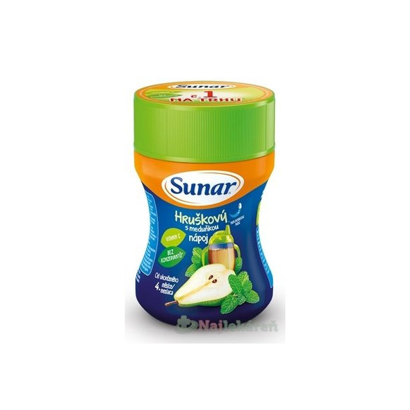 Sunar Rozpustný nápoj Hruškový s medovkou v prášku na dobrú noc 200g
