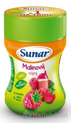 E-shop Sunar Rozpustný nápoj Malinový v prášku 200g