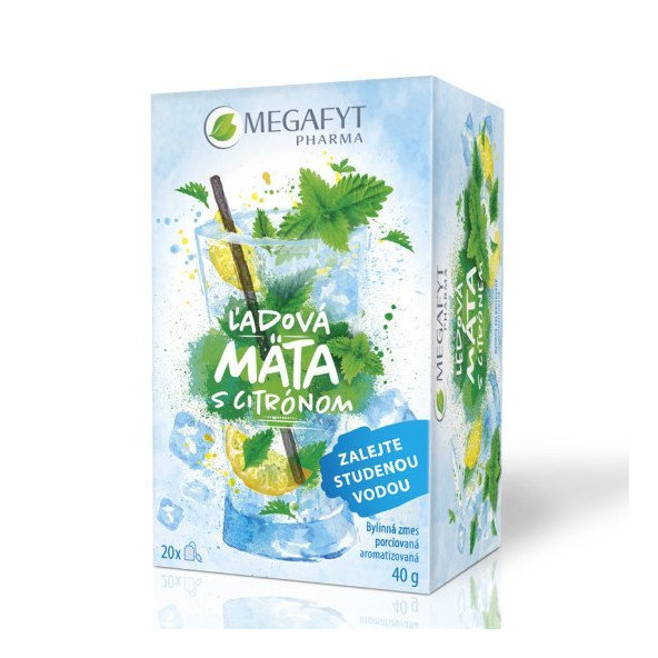 MEGAFYT Ľadová mäta s citrónom bylinná zmes, 20x2g
