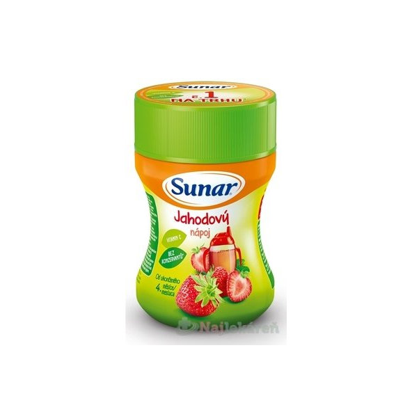 Sunar Rozpustný nápoj Jahodový v prášku 200g