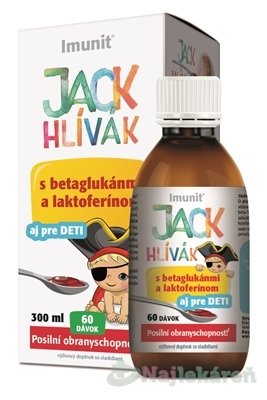 E-shop HLIVA JACK HLÍVÁK SIRUP glukány, laktoferín-Imunit