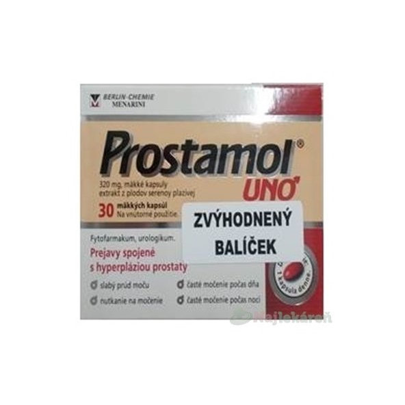 Prostamol UNO 320 mg 60+30 kapsúl na prostatu - balíček