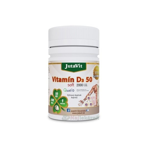 JutaVit Vitamín D 50 soft, 100 ks