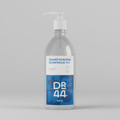 DR.44 OKAMŽITÁ RUČNÁ DEZINFEKCIA antibakteriálny gél (75% etanol) 500 ml