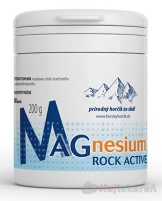 E-shop Magnesium Rock Active rozpustný prášok 200g