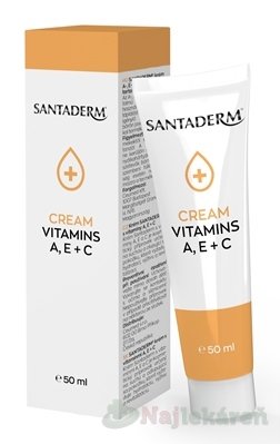 E-shop SANTADERM CREAM VITAMINS A, E + C krém s vitamínmi na suchú a odlupujúcu sa pokožku 50 ml