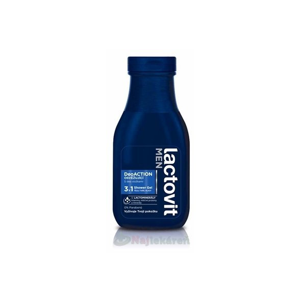 Lactovit MEN DeoACTION 3v1 Sprchový gél