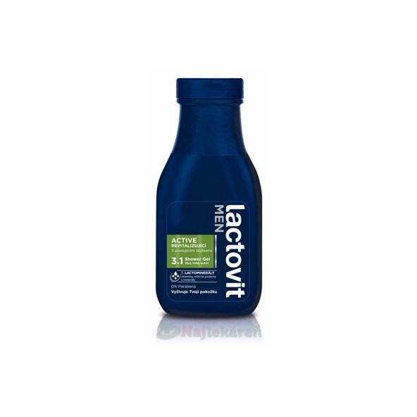 Lactovit MEN ACTIVE 3v1 Sprchový gél
