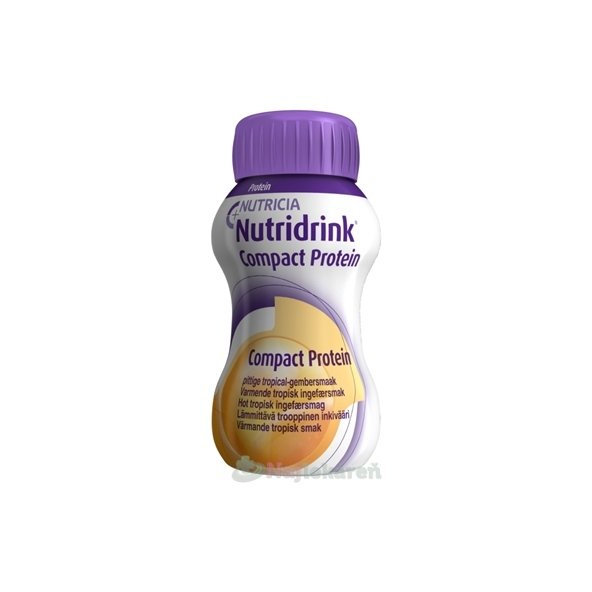NUTRIDRINK COMPACT PROTEIN, príchuť hrejivého zázvoru, 24x125ml