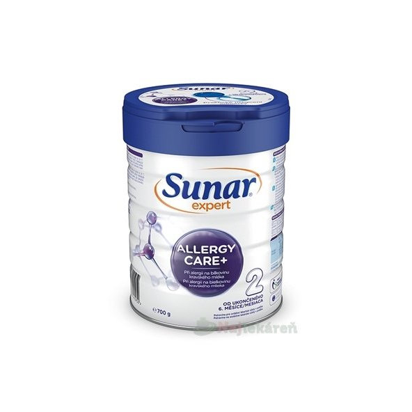 Sunar Expert ALLERGY CARE+ 2, špeciálna dojčenská výživa (od ukonč. 6. m) 1x700g