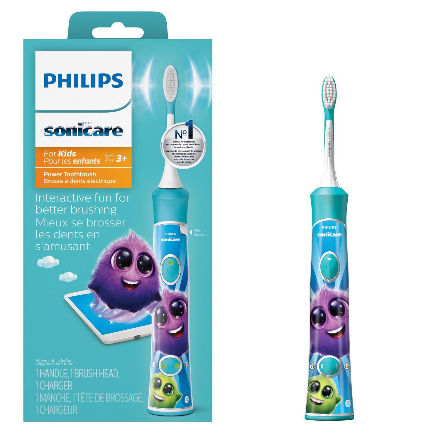 Philips Sonicare for Kids s Bluetooth - sonická kefka, modrá HX6322/04 kúpite na Najlekaren.eu