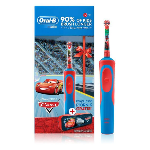 Oral-B elektrická zubná kefka pre deti Cars + peračník ZDARMA