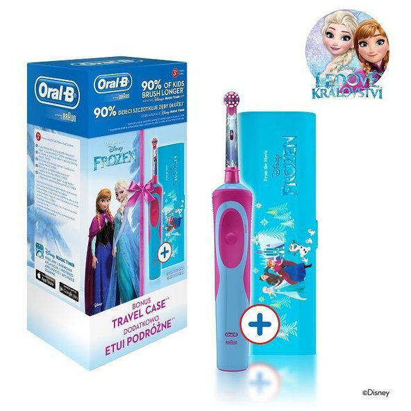 Oral-B elektrická zubná kefka pre deti Frozen + cestovné púzdro ZDARMA