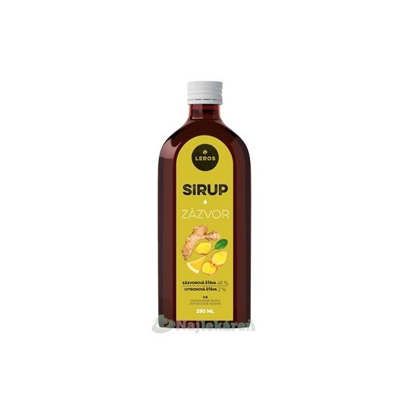 LEROS SIRUP ZÁZVOR, 250ml