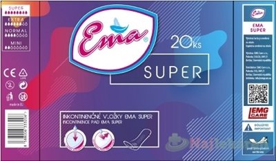 E-shop Ema Super vložky inkontinenčné, pre ženy 20ks