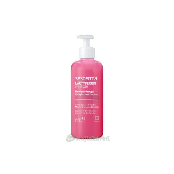 sesderma LACTYFERRIN SANITIZER Hand Gel dezinfekčný gél na ruky 250ml