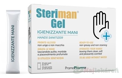 E-shop Steriman Gél – dezinfekčný gél na ruky 20x2,8ml