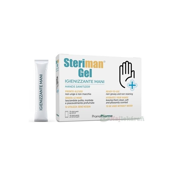 Steriman Gél – dezinfekčný gél na ruky 20x2,8ml