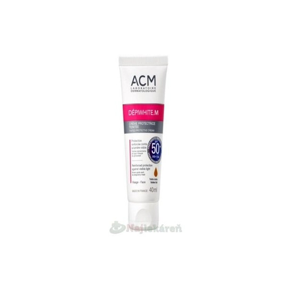 ACM DÉPIWHITE.M tónovaný ochranný krém SPF 50+