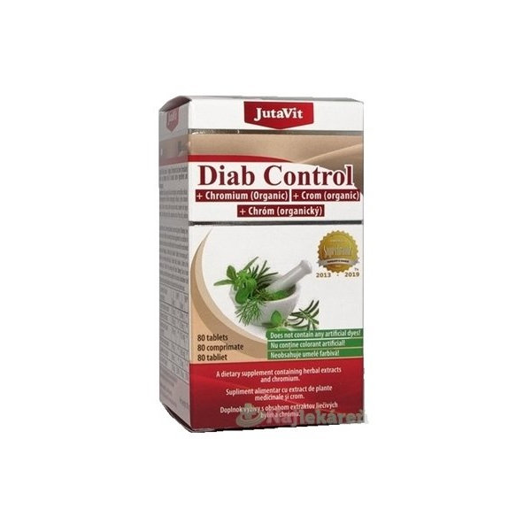 JutaVit Diab Control + organický chróm 80 tabliet