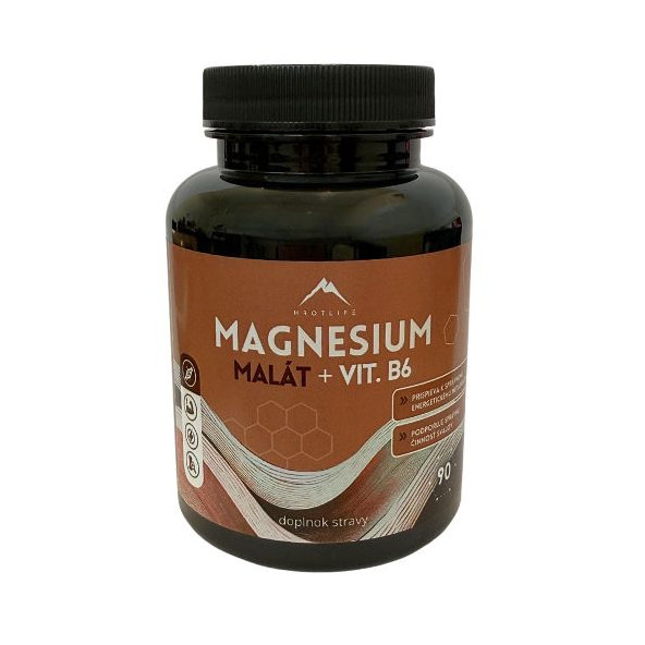 Hrotlife Magnézium malát + vitamín B6 90 kapsúl