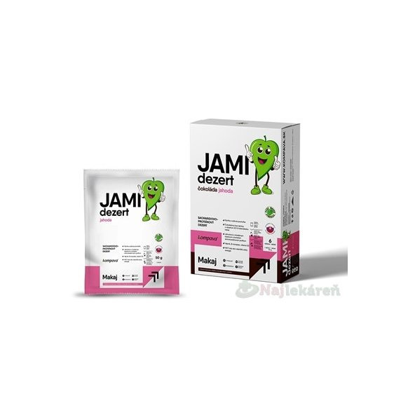 Kompava JAMI dezert Jahoda vrecká, 6ks