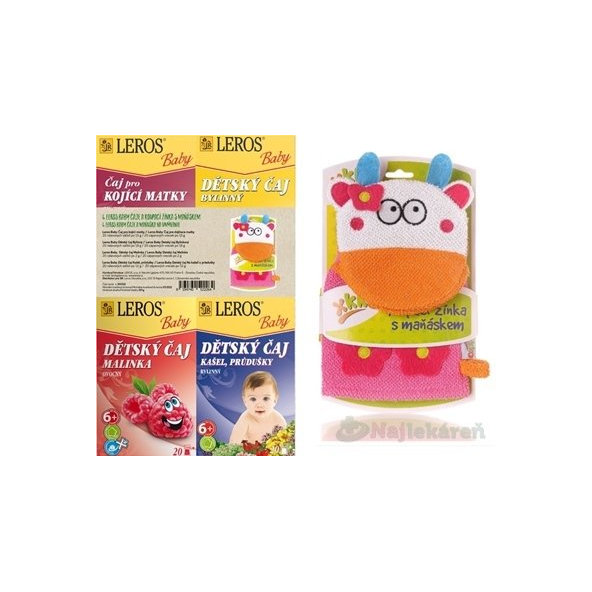 LEROS BABY 4 ČAJE A MAŇUŠKA NA UMÝVANIE