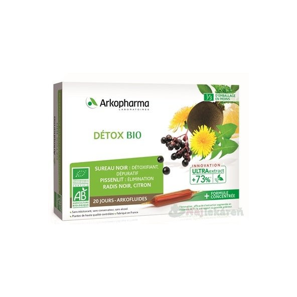 ARKOFLUIDS DETOX BIO detoxikácia 20x10ml
