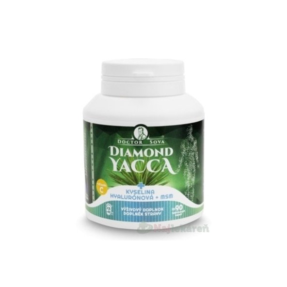 DIAMOND YACCA + kys.hyalurónová + MSM kĺbová výživa 90 kapsúl