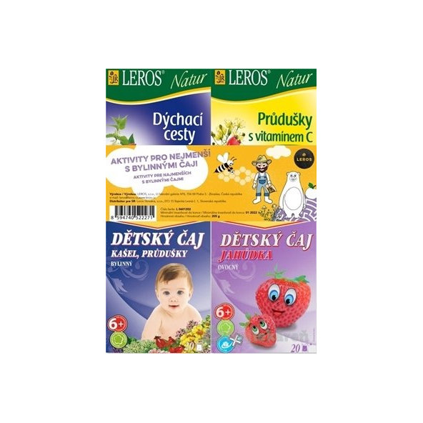 LEROS AKTIVITY PRE NAJMENŠÍCH S BYLINNÝMI ČAJMI 4x20ks