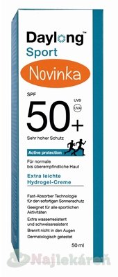 E-shop Daylong Sport SPF 50+ hydrogél-krém 50 ml
