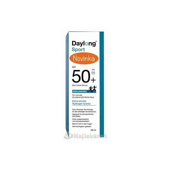 Daylong Sport SPF 50+ hydrogél-krém 50 ml