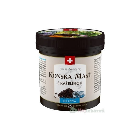 KONSKÁ MASŤ S RAŠELINOU chladivá na svaly a kĺby 250 ml