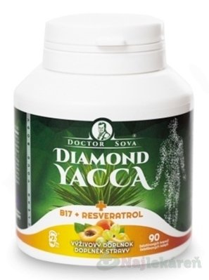 E-shop DIAMOND YACCA + B17 + resveratrol, 90 ks
