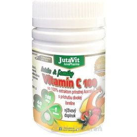 JutaVit Vitamín C 100 mg kids & family, 60 ks