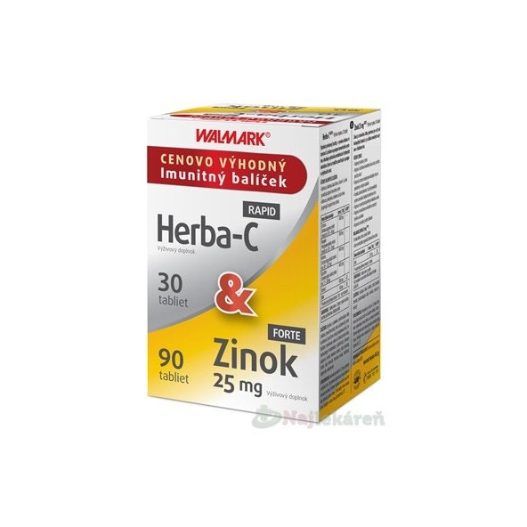 WALMARK Herba-C RAPID + Zinok FORTE 25 mg