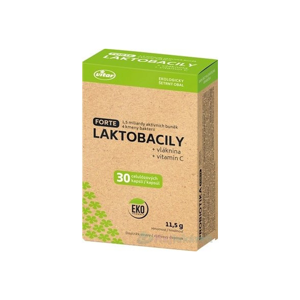 VITAR LAKTOBACILY FORTE + vláknina + vitamín C