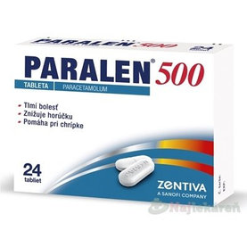 Paralen 500 mg proti bolesti a proti horúčke 24 tbl