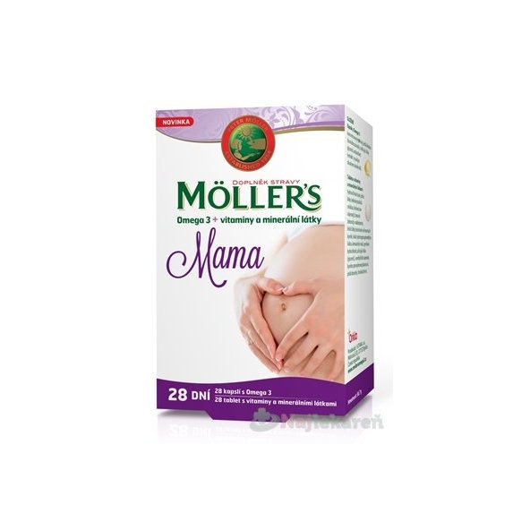 MOLLER´S Omega 3 + vitamíny a minerály MAMA
