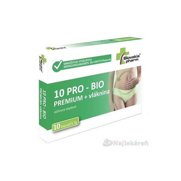 Slovakiapharm 10 PRO - BIO PREMIUM + vláknina