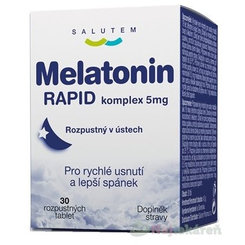 SALUTEM Melatonin RAPID komplex 5mg rozpustné tablety 30 ks