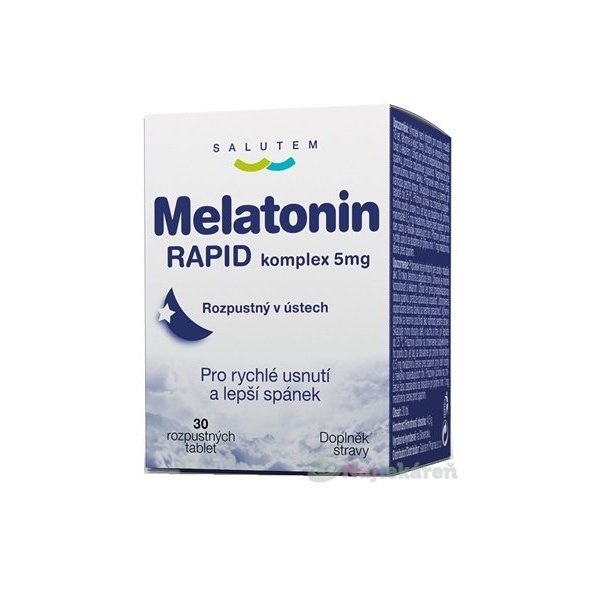 SALUTEM Melatonin RAPID komplex 5mg rozpustné tablety 30 ks