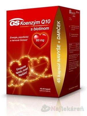 E-shop GS Koenzým Q10 60 mg s biotínom darček 2020
